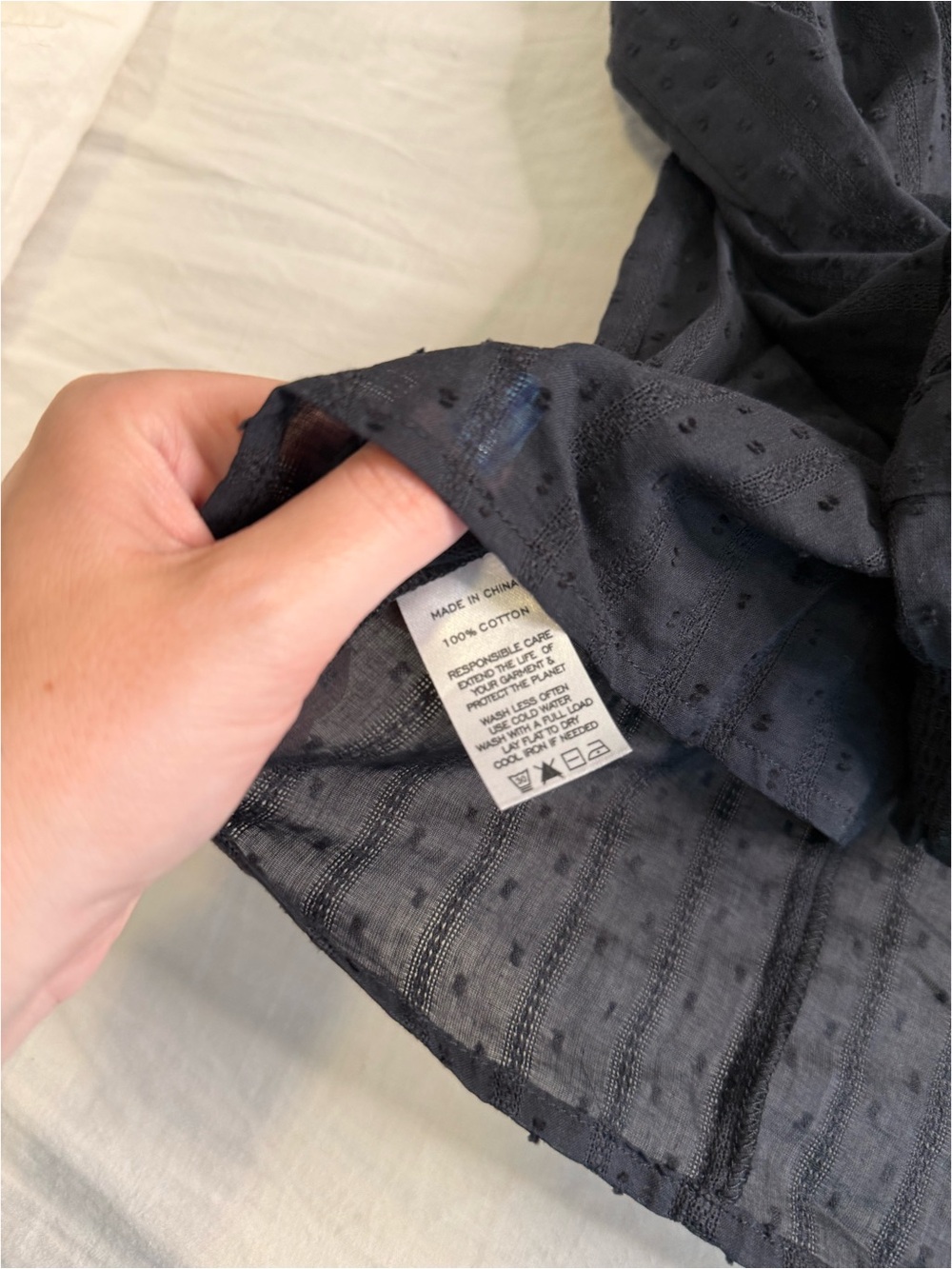 Black Ruffle Button-Front Women's Blouse - Picture 4 of 5